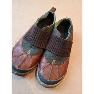 Merrell Montreal Chestnut Leather Wool Slip On Duck Bands Womens Sz 9 Boot Shoes